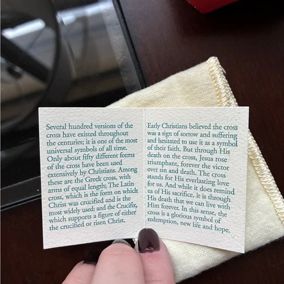 Retired! EUC! James Avery Sterling Silver Nail Cross Pendant Necklace - Picture 7 of 8